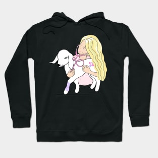 Cute Goat Vet check-up Hoodie